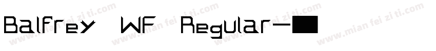 Balfrey WF Regular字体转换